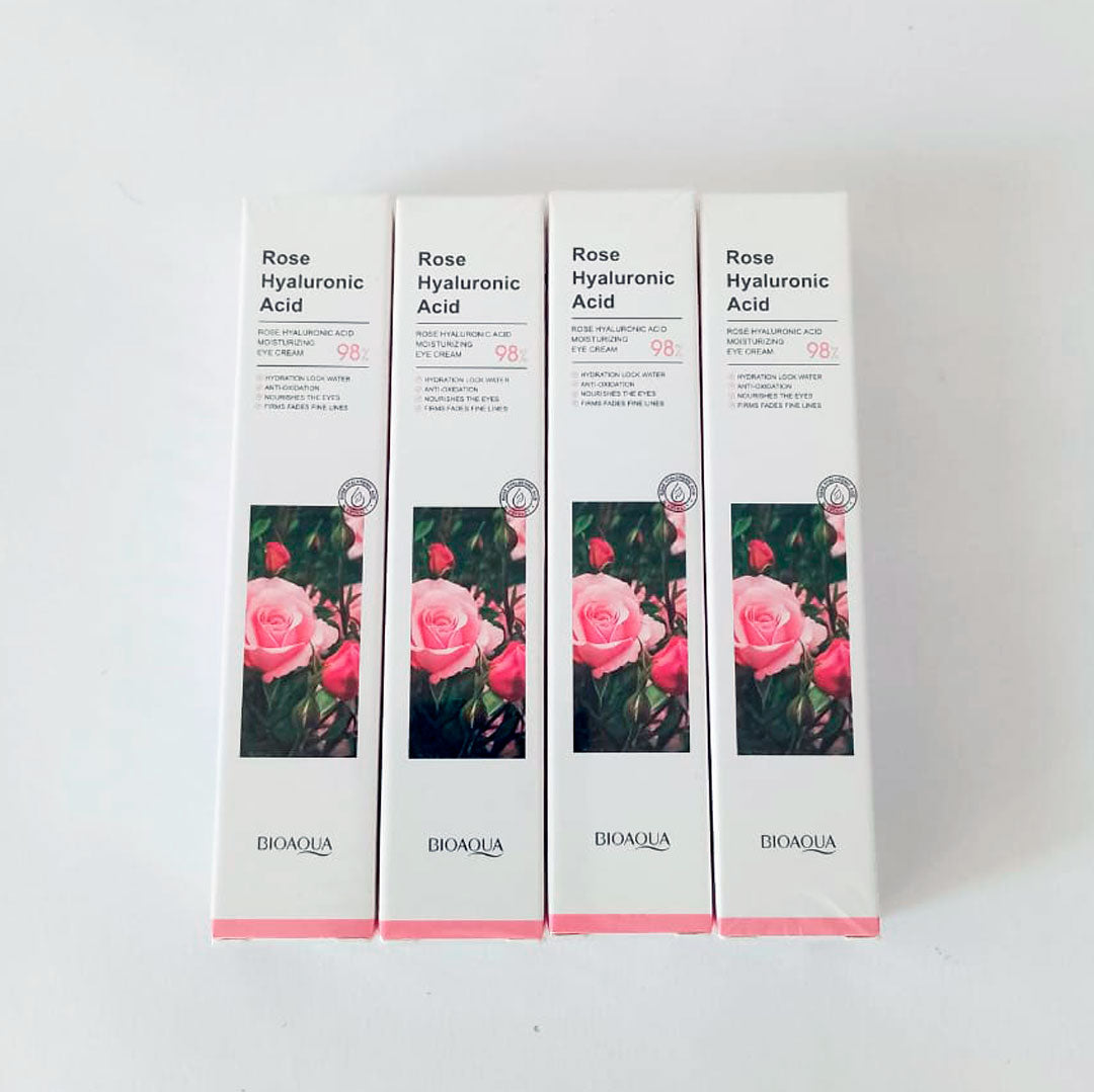 Contorno de Ojos Acido Hialuronico con Rosas Bioaqua