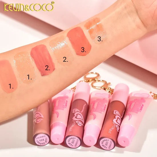 Kit llavero labial y Brillo - Kevin & Coco - Lip Gloss Set