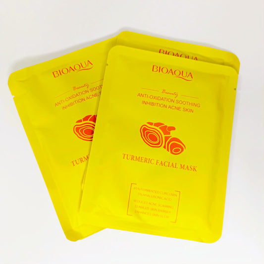 Mascarilla Bioaqua Cúrcuma y Acido Hialuronico