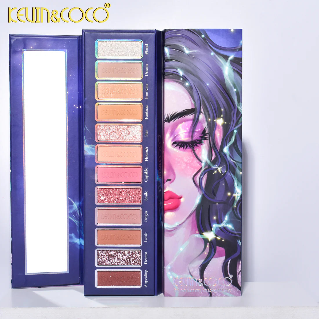 Paleta de Sombras Libro 36 tonos (matte - Shimmer y Glitter) - Kevin & Coco