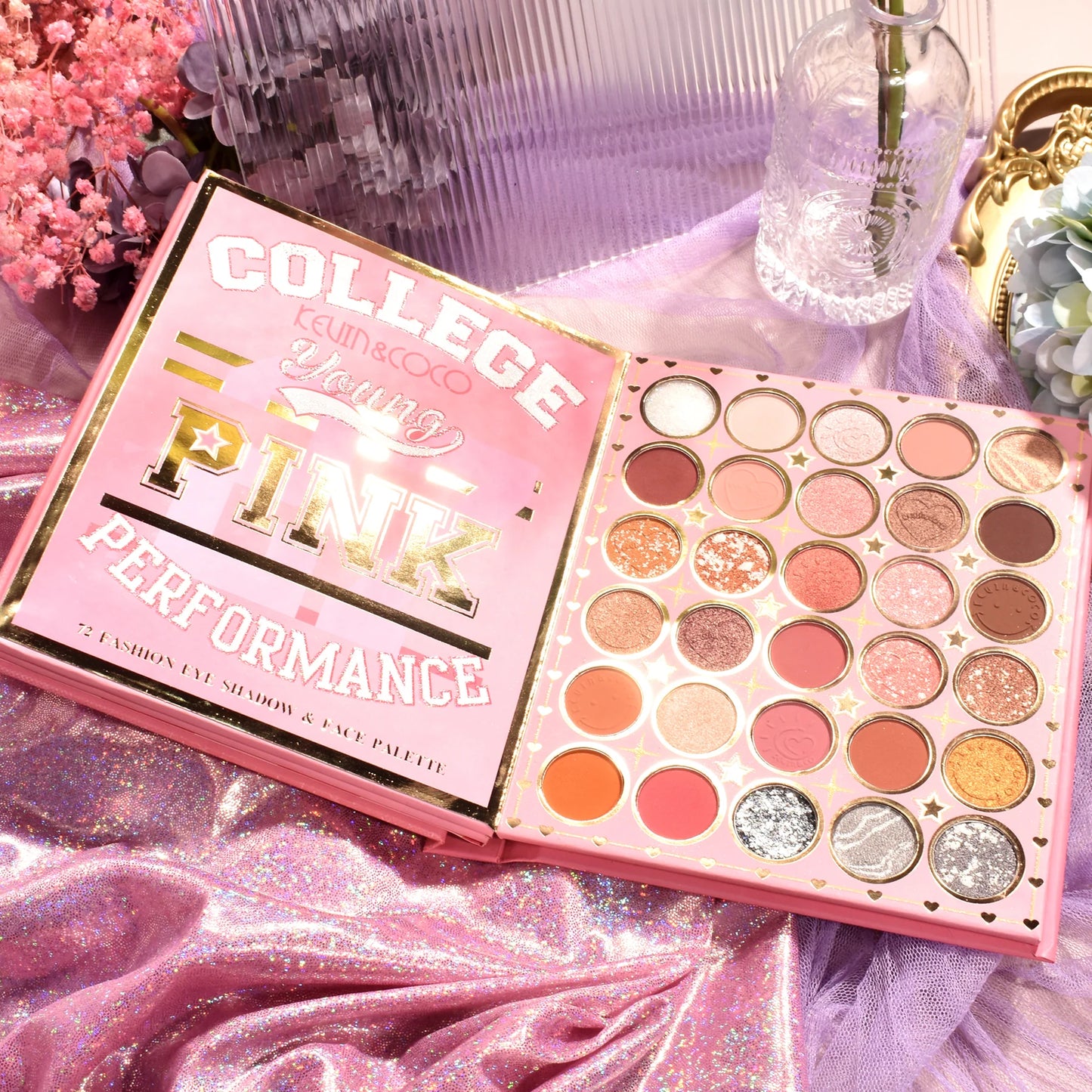 Paleta de Sombras Libro Vintage Girl de 72 colores - Kevin & Coco