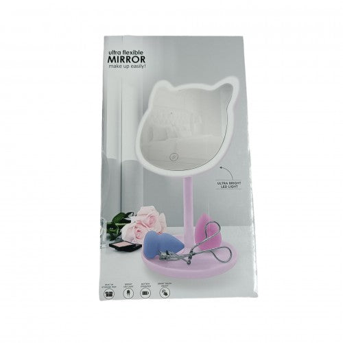 Espejo Luz Led - Diseño Gato organizador