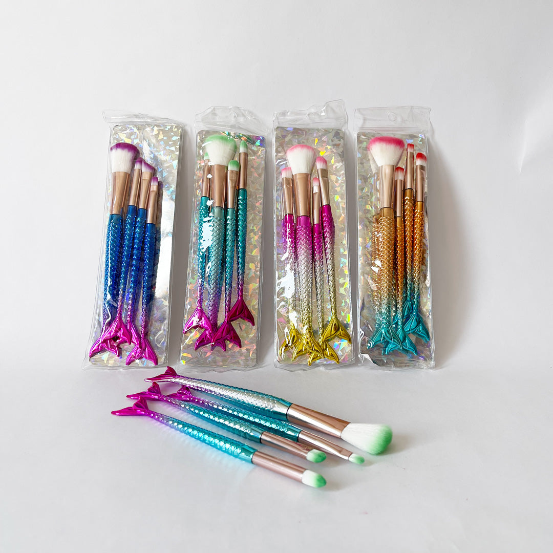 Set de 4 Brochas Cola de Sirena