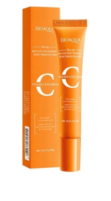 Contorno de Ojos de Vitamina C + acido hialuronico Bioaqua