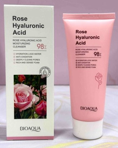 Jabon Liquido Facial de rosas y ácido hialurónico Bioaqua