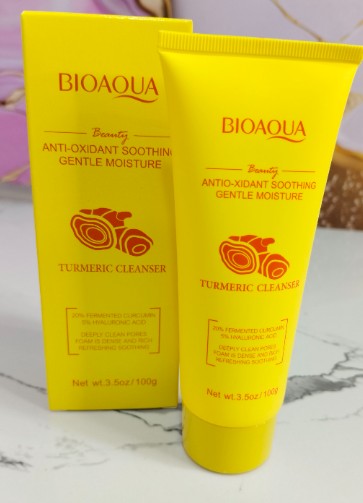Jabon Liquido Facial de extracto de cúrcuma Bioaqua