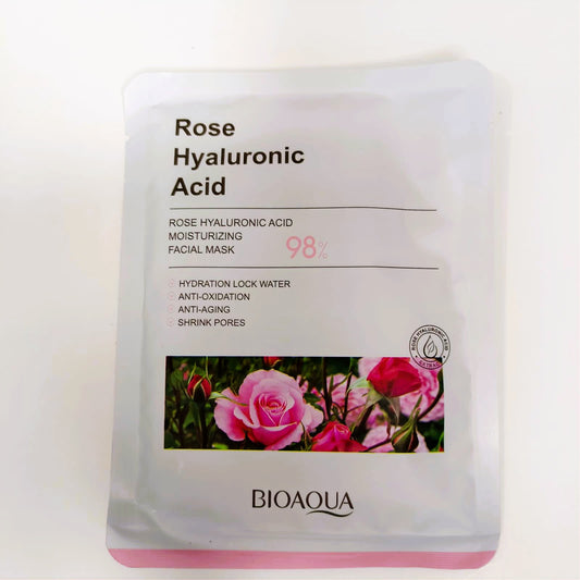 Mascarilla Bioaqua de Rosas y Acido Hialuronico