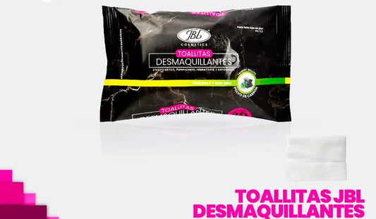 Pañitos - toallas vitamina E y Aloe Vera y Polvo de Carbón Desmaquillantes x 30