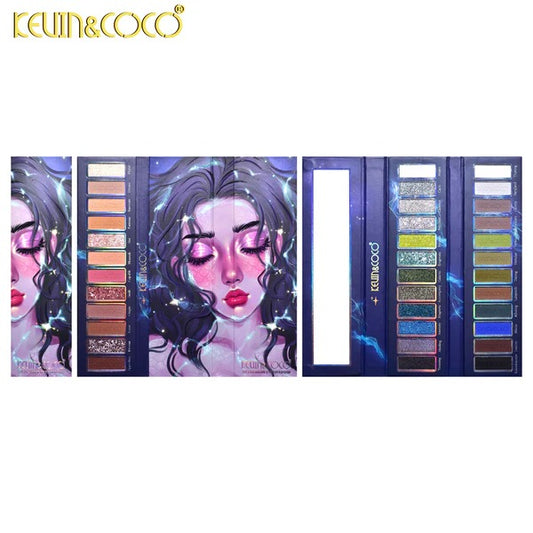 Paleta de Sombras Libro 36 tonos (matte - Shimmer y Glitter) - Kevin & Coco