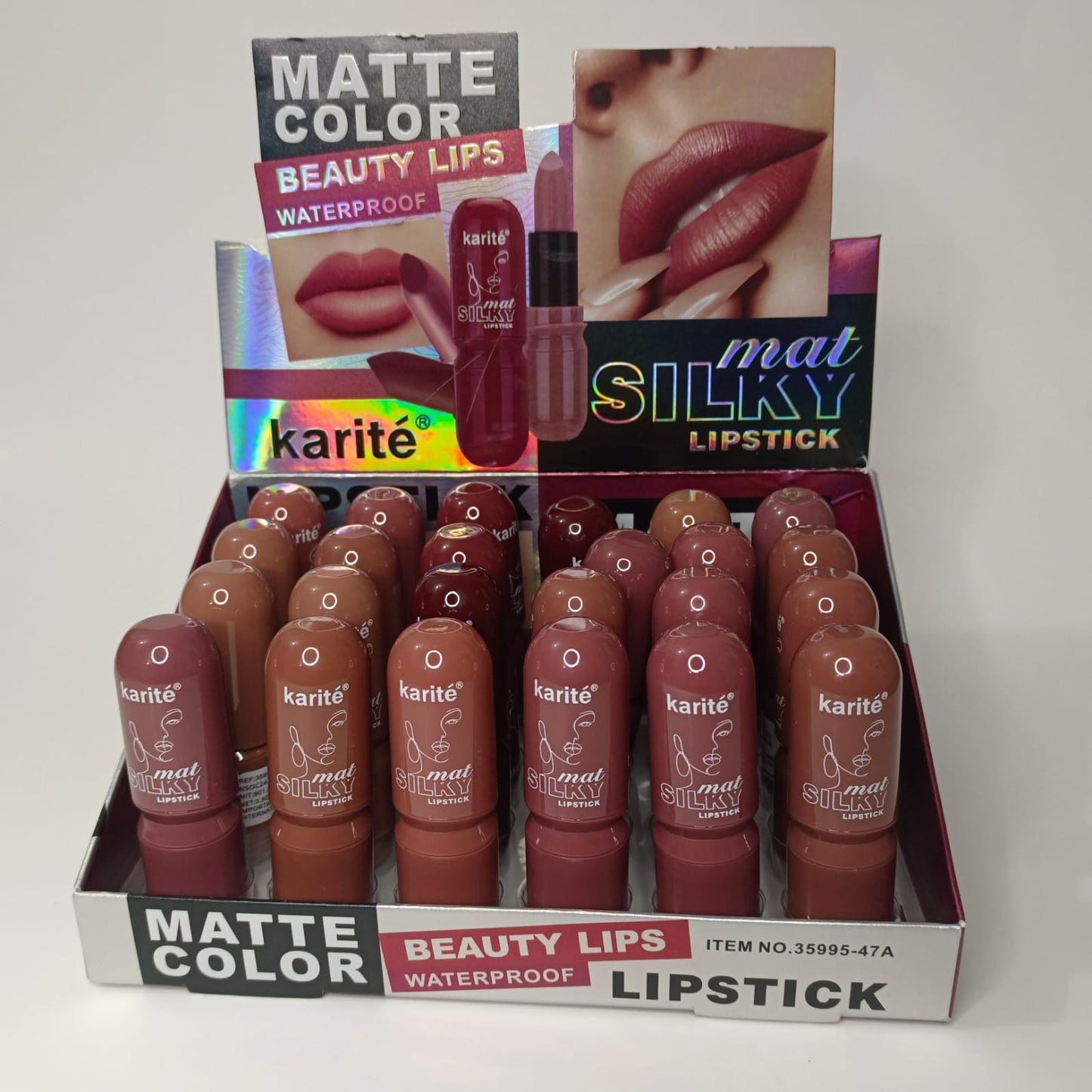 Labial Barra Matte Silky Color Beauty lips - Karite