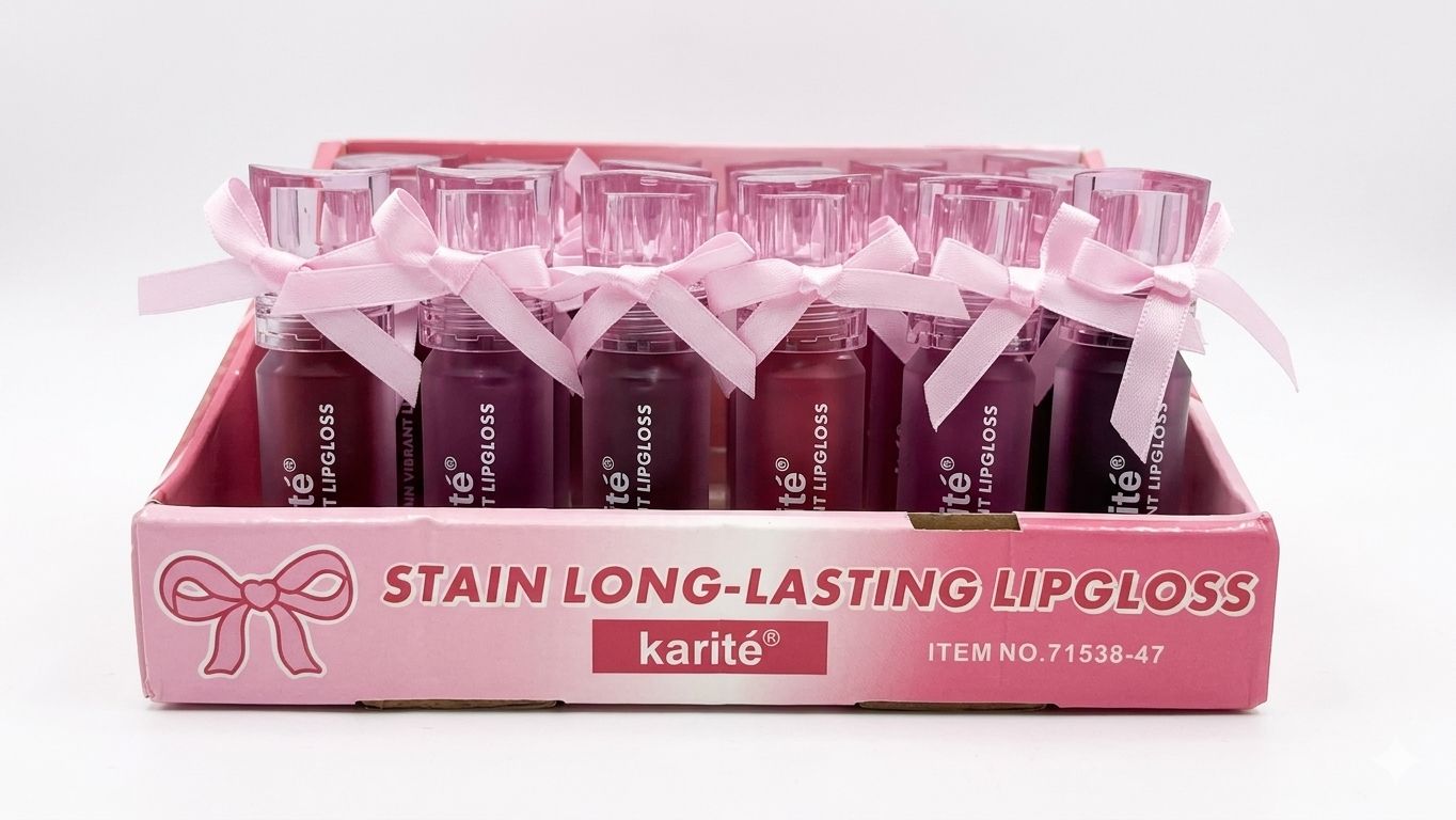 Labial Lip Gloss Con Color Karite moño