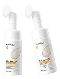Espuma Limpiadora Facial de Arroz con Cepillo de Goma Bioaqua